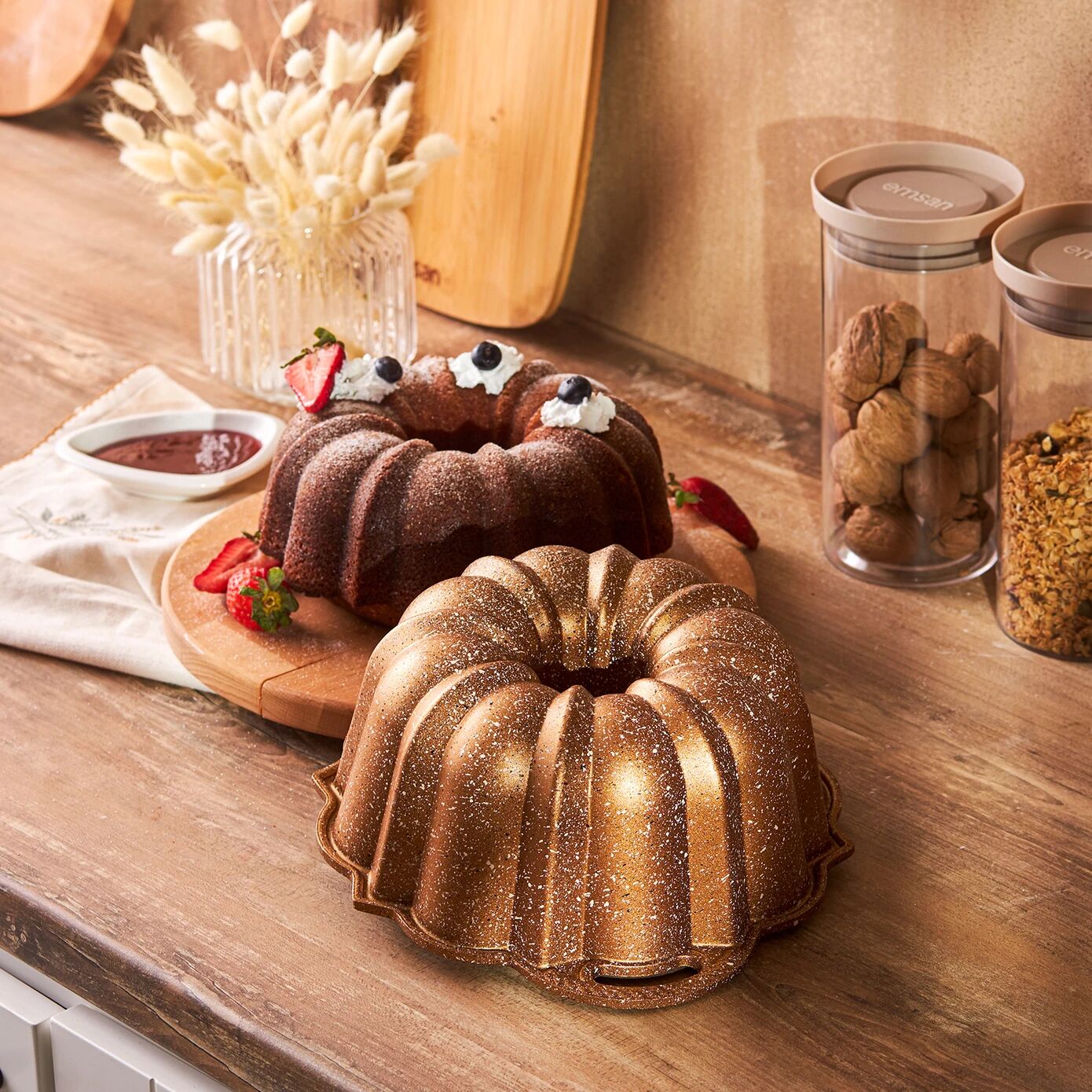 50. Yıl Kek Kalıbı Gold