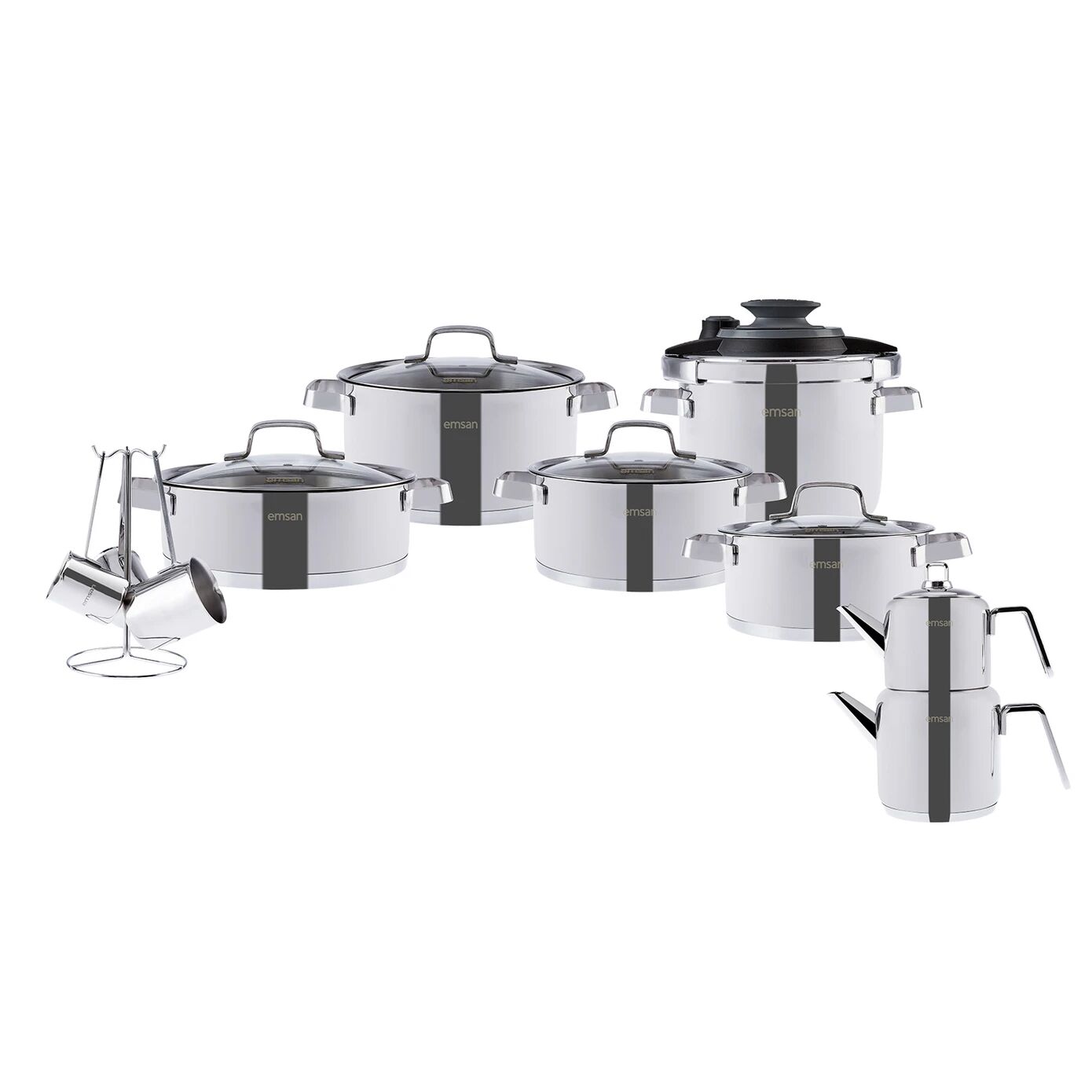 Asterion 17 Parça Çelik Çeyiz Seti