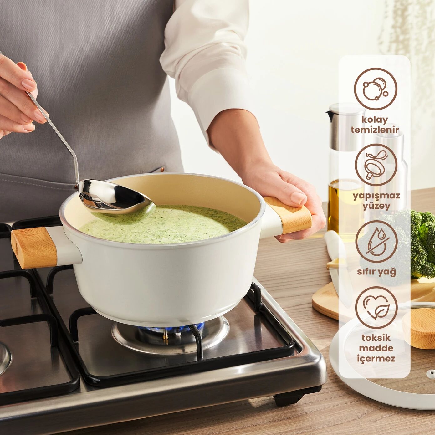 Swiss Crystal Derin Tencere 20 cm