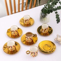 Ahenk 6 Kişilik Kahve Fincan Takımı 90 ml