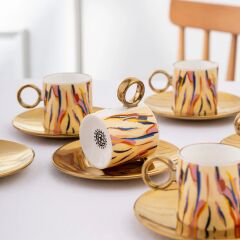 Ahenk 6 Kişilik Kahve Fincan Takımı 90 ml