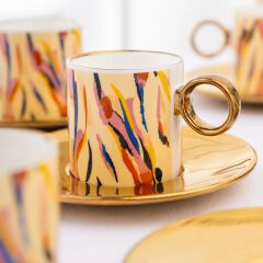 Ahenk 6 Kişilik Kahve Fincan Takımı 90 ml